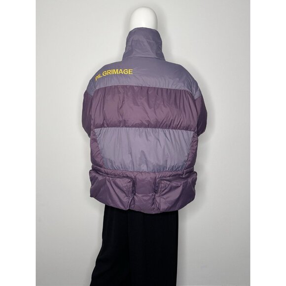 Inxx Streetwear M Purple Puffer Coat Jacket Cashmere Duck Down - Picture 6 of 14